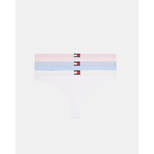 Spodnje perilo Ženske Spodnje hlače Tommy Hilfiger UW0UW056410IC 3 PACK THONG Večbarvna