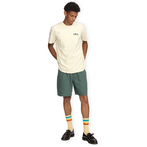 Rvlt Revolution RVLT Linen Shorts - Dustgreen Zelena
