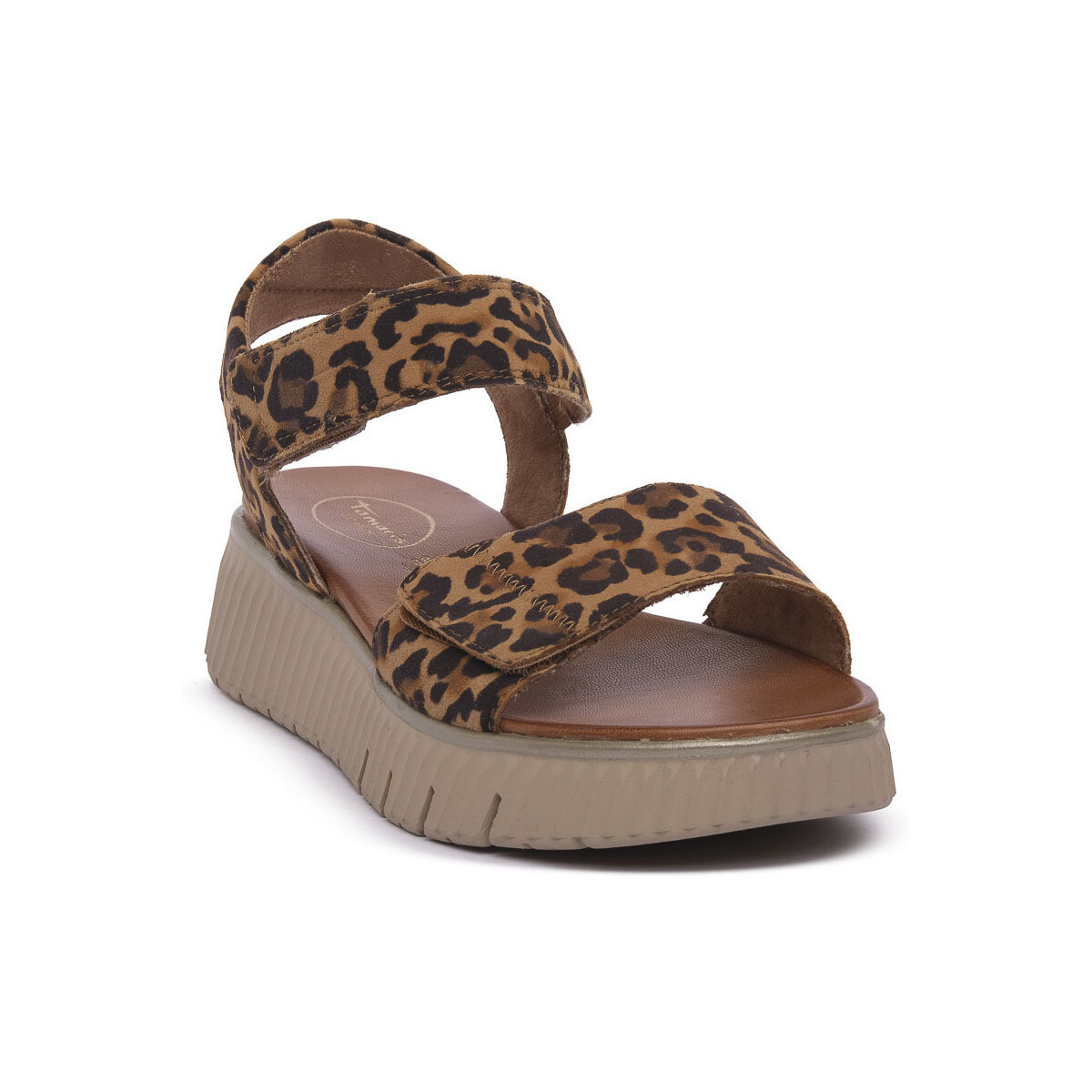Čevlji  Ženske Sandali & Odprti čevlji Jana LEOPARD SANDAL Bež