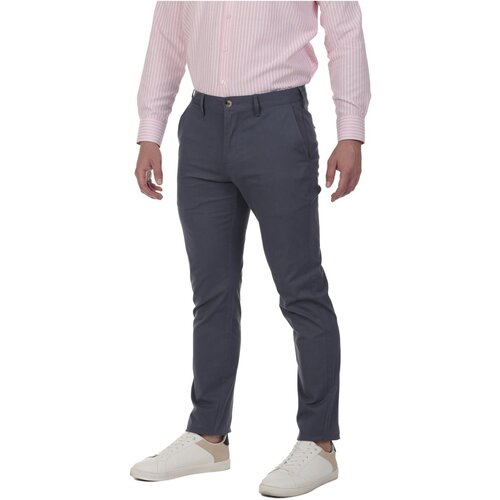 Oblačila Moški Hlače Time Of Bocha QV1PCHINO-DENIM Modra