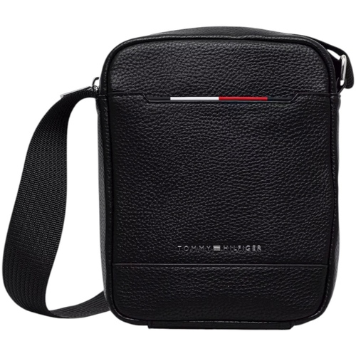 Torbice Moški Torbe za čez ramo Tommy Hilfiger TH CENTRAL MINI REPORTER AM0AM13486 Črna