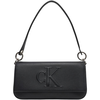 Torbice Ženske Torbe Calvin Klein Jeans SCULPTED FLAP SHOULDER POUCH LV04K3148G Črna
