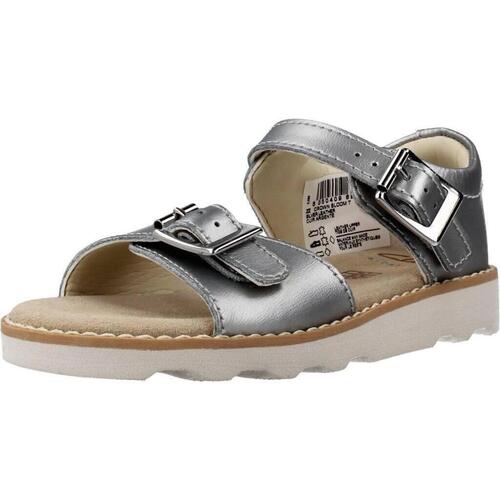 Čevlji  Deklice Sandali & Odprti čevlji Clarks CROWN BLOOM T Srebrna