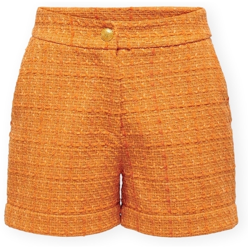 Oblačila Ženske Kratke hlače & Bermuda Only Billie Boucle Shorts - Apricot Oranžna