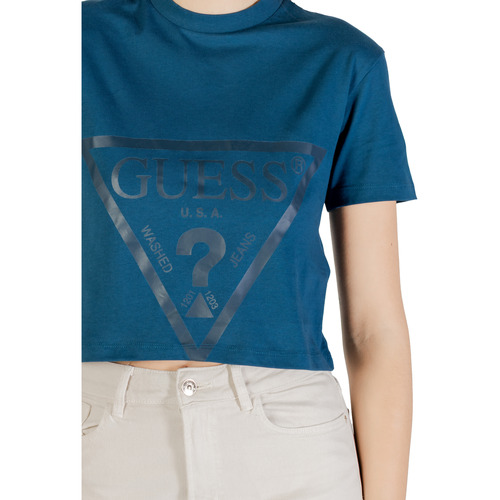 Guess ADELE CROP TSHIRT V2YI06 K8HM0 Modra