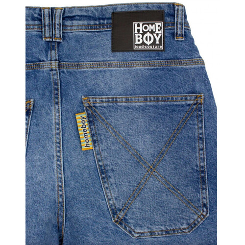 Homeboy X-tra desperados denim shorts Modra