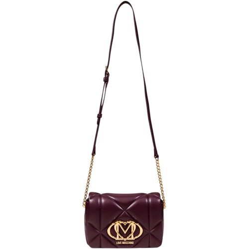 Torbice Ženske Torbe Love Moschino EMBOSSED JC4084PP1N Rdeča