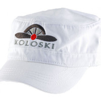 Tekstilni dodatki Moški Kape s šiltom Koloski Cap Logo Bela
