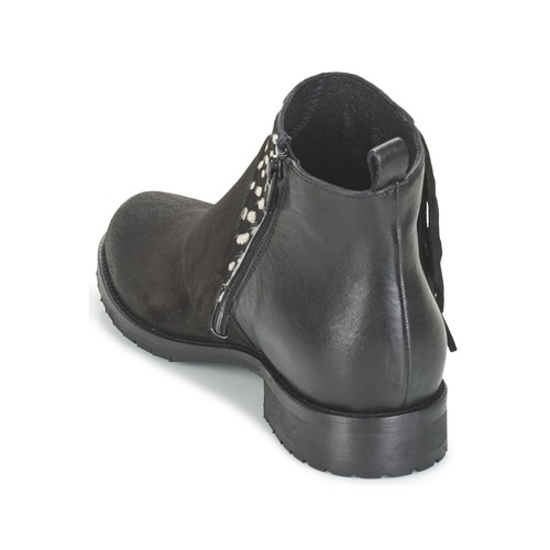 Meline VELOURS NERO PLUME NERO Črna / Bela