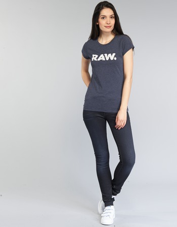 Oblačila Ženske Jeans skinny G-Star Raw 3301 HIGH SKINNY Modra