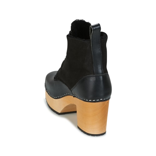 Swedish hasbeens HIPPIE LACE UP Črna