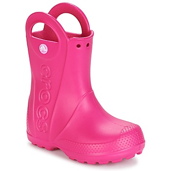 Čevlji  Deklice škornji za dež  Crocs HANDLE IT RAIN BOOT Rožnata