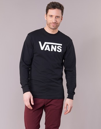 Oblačila Moški Majice z dolgimi rokavi Vans VANS CLASSIC Črna