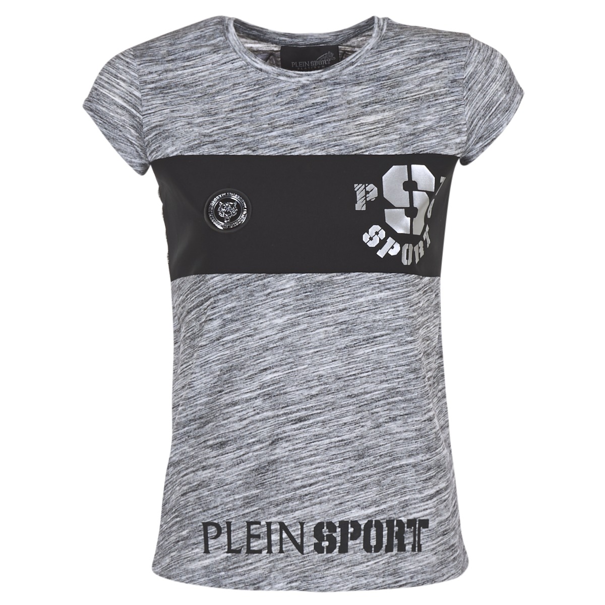 Oblačila Ženske Majice s kratkimi rokavi Philipp Plein Sport THINK WHAT U WANT Siva