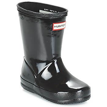 Čevlji  Otroci škornji za dež  Hunter KIDS FIRST CLASSIC GLOSS Črna