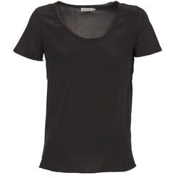 Oblačila Ženske Majice s kratkimi rokavi Calvin Klein Jeans WAGMAR SILK Črna