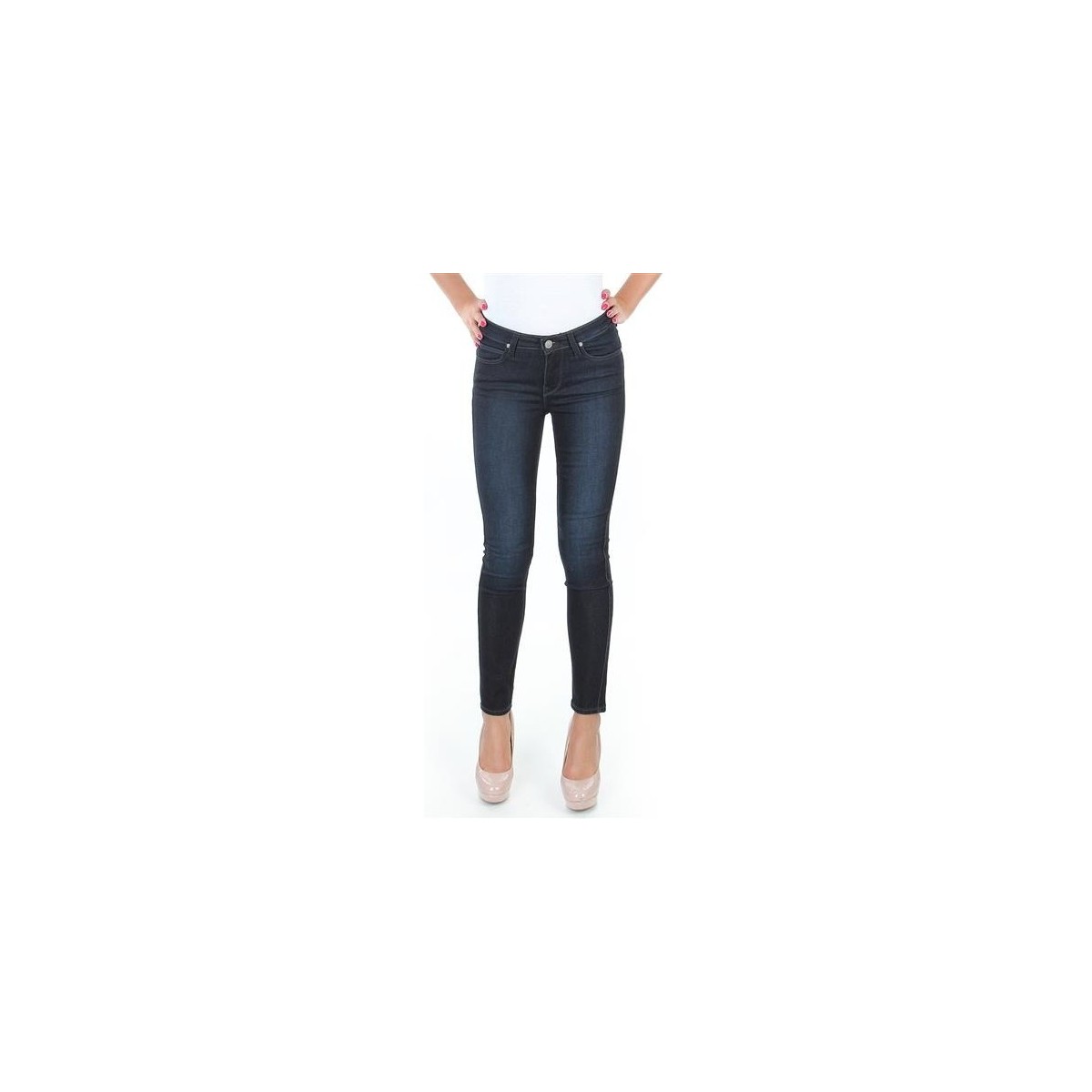 Oblačila Ženske Jeans skinny Lee Scarlett L526SWWO Modra
