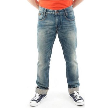 Oblačila Moški Jeans straight Guess Outlaw M22068D0EW1 LINI Modra
