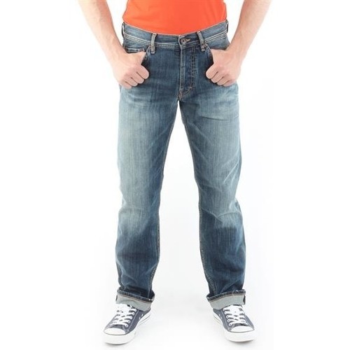 Oblačila Moški Jeans straight Guess Ventura M21078D4G01 MARK Modra